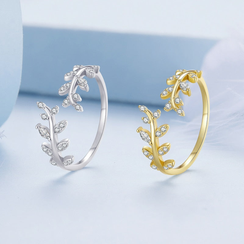 Korean Style Leaf Ring