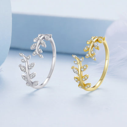 Korean Style Leaf Ring