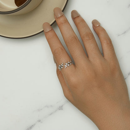 Korean Style Leaf Ring