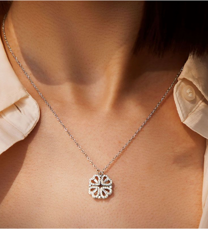 Luxury Four Leaf Clover Pendant Necklace