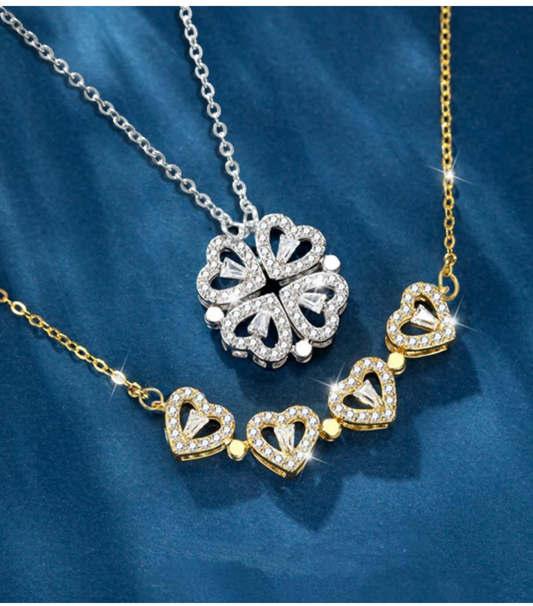 Luxury Four Leaf Clover Pendant Necklace